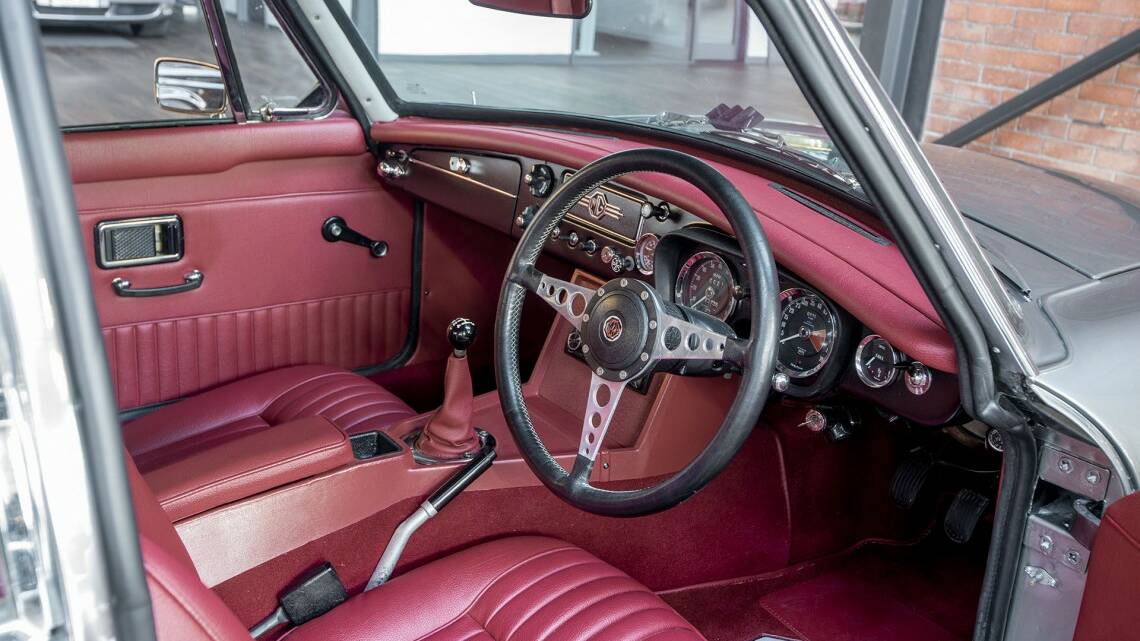 The reupholstered and restored interior. Photo credit: Richmonds