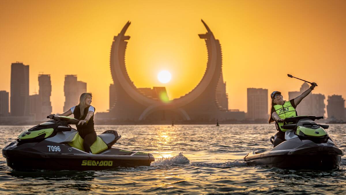 THRILLING: Have a thrilling jet ski ride exploring Qatar's stunning skyline while the FIFA World Cup is on. Photo supplied. 