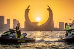 THRILLING: Have a thrilling jet ski ride exploring Qatar's stunning skyline while the FIFA World Cup is on. Photo supplied. 