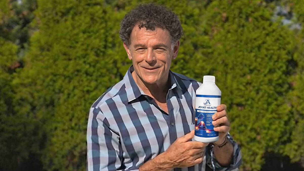 Former cricketer and TV personality Mike Whitney with Arborvitae's Joint Health. Picture supplied