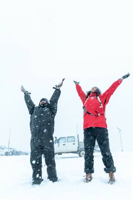 LET IT SNOW: The Hotham alpine village has been able to open its ski season in advance, thanks to an early deluge of snow. Picture: Toshi Pander.