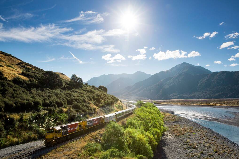 Travellers with Grand Pacific Tours can save up to $400 per couple on their 10 Day South Island itineraries. Pictured is the world-renowned TranzAlpine Railway. Picture supplied
