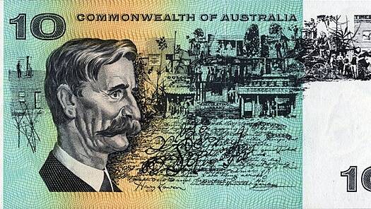 Henry as he was depicted on a paper $10 note.