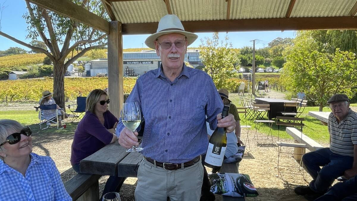 Jim Ellis at Maxwell Wines, McLaren Vale, SA, for the McLaren Vale Vintage and Classic 2023. Picture by Anthony Caggiano