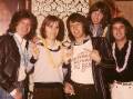 GREAT DAYS INDEED: Ted Mulry, Herman Kovac, Daryl Braithwaite, Les Hall and Gary Dixon at a record reception in Melbourne.