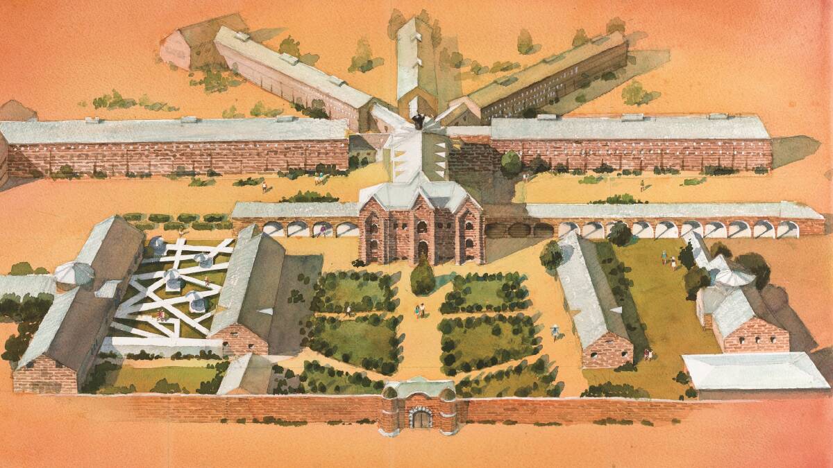 An illustration of the Hoshinoya Nara Prison. Picture by Hoshino Resorts
