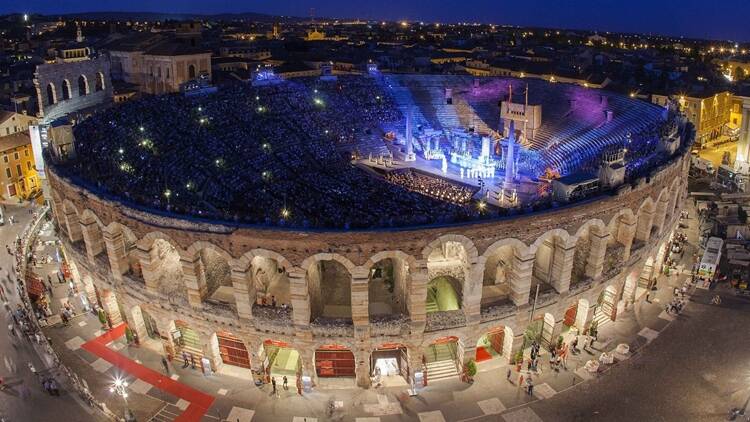 Opera in the Arena di Verona. Photo supplied.