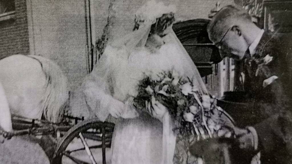 Catherina and John van der Linden on their wedding day in 1940. Photo courtesy Catherina van der Linden/ Southern Cross Care.