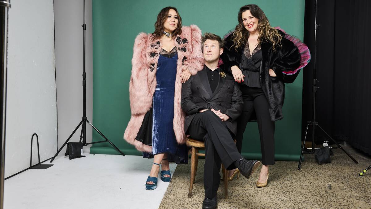 Kate Ceberano, Eddie Perfect and Ali McGregor will perform as part of the Adelaide Cabaret Festival's 2023 Variety Gala in June 2023. Picture by Claudio Raschella