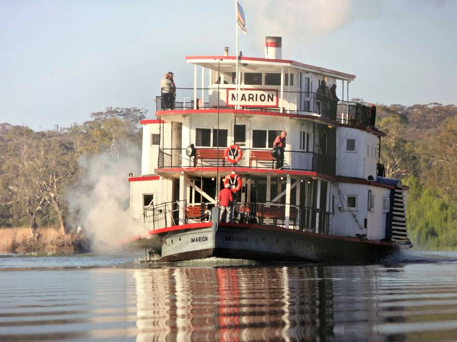 PS Marion steaming along the Murray River. Picture supplied