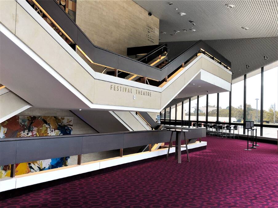 The Festival Theatre's foyer. Picture by Australian Institute of Architects SA chapter/Nicolette Di Lernia