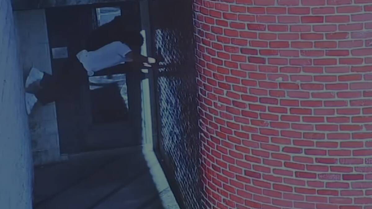 A still from Chester County Prison security footage of Danelo Cavalcante escaping. Picture via Chester County Prison