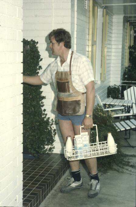 A 1970s-era Canberra milko with short shorts, obviously designed for quick runs on and off the truck. Picture: Capitol Chilled Foods