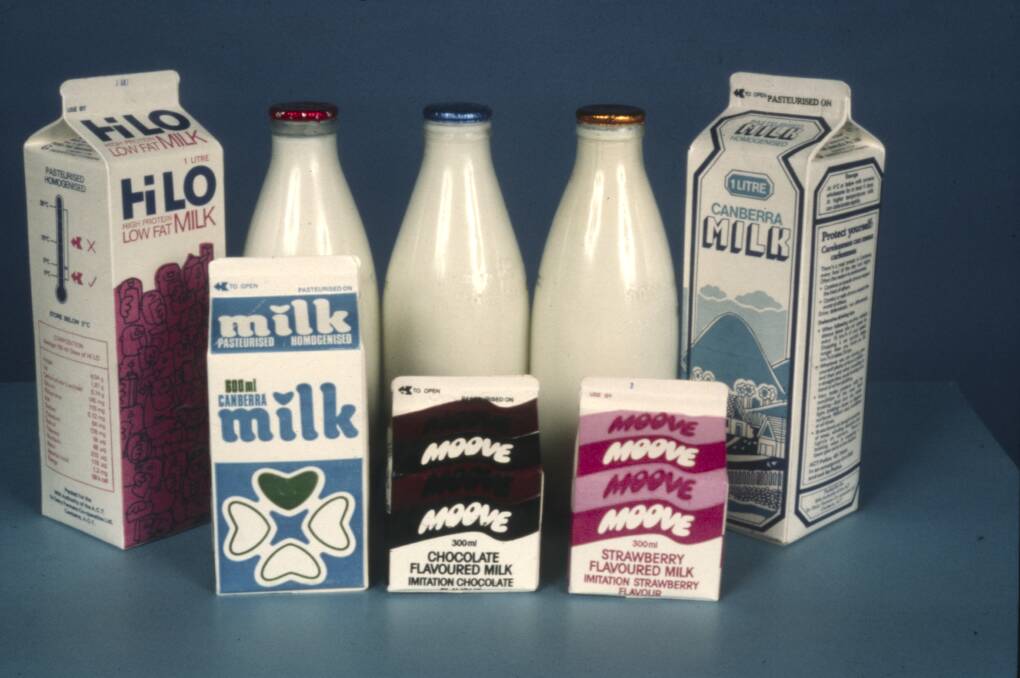 Some old-school Canberra Milk products. Picture: Capitol Chilled Foods