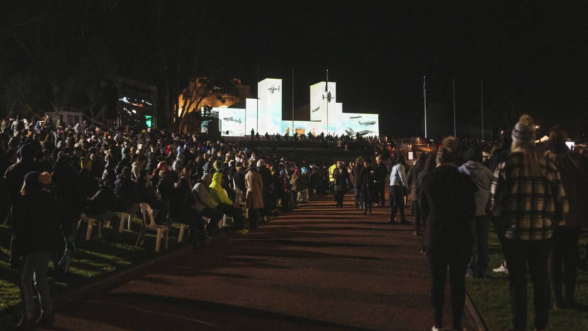 Tickets for the dawn service sold out. Picture: Dion Georgopoulos