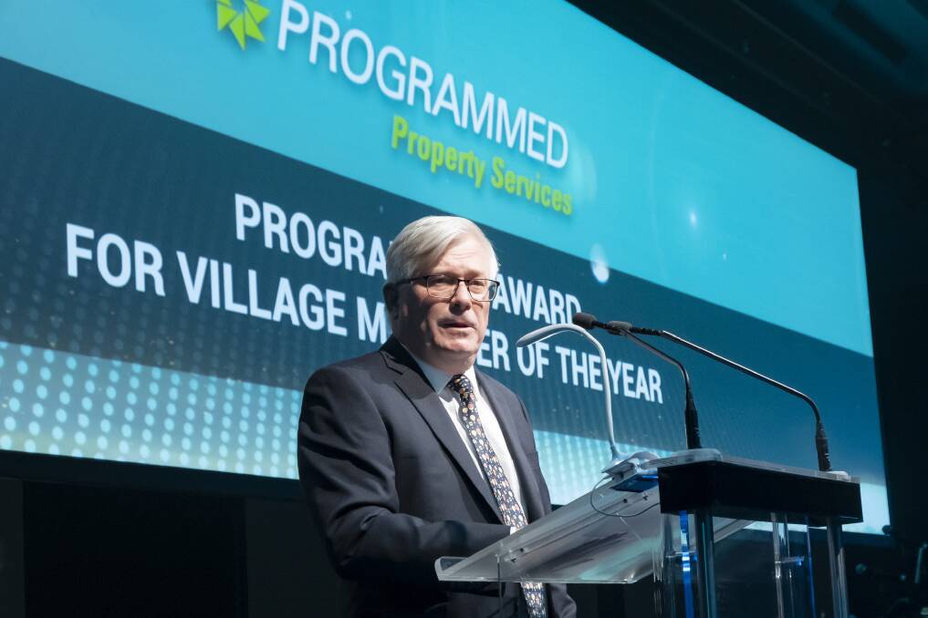 'STRONG FOCUS': Village Manager of the Year Ross Dunning, from Arcadia Group Rylands, at the National Retirement Living Awards on the Gold Coast.