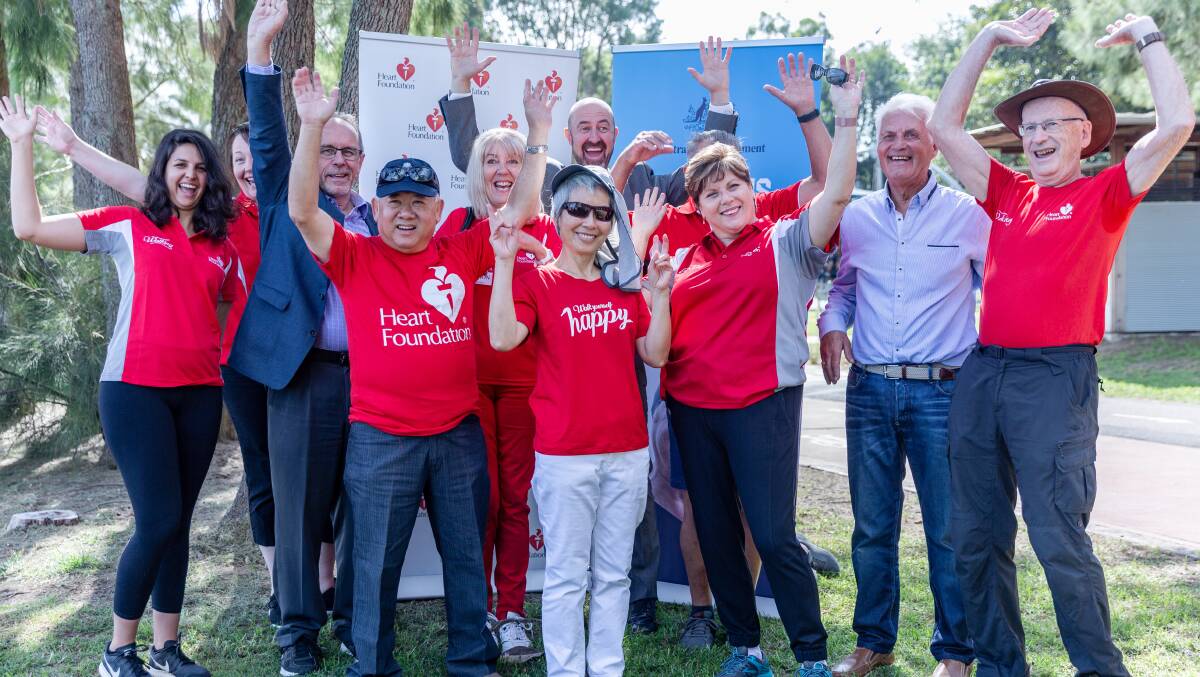 WISE MOVES: Sport Australia and National Heart Foundation members launching the Walk Wise program.