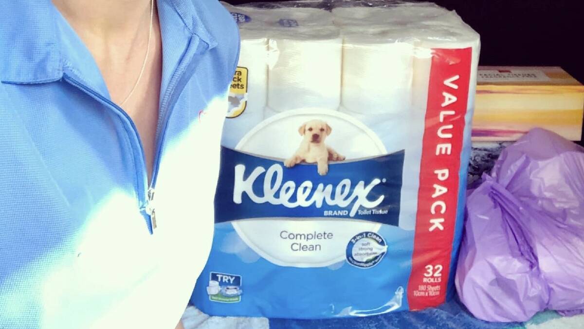 At the height of the panic-buying crisis, home care worker Kathy drove around with a stash of toilet paper in her boot to deliver to elderly clients in need who missed out.