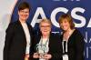 ACSA Board Chair Sara Blunt, Employee of the Year Juniper's Joyce Ashworth and ACSA CEO Pat Sparrow.