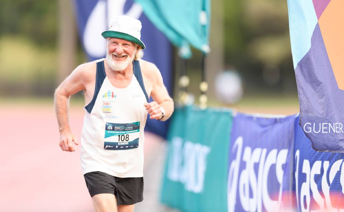 The event was 68-year-old runner Eric Schmierer's 86th marathon.