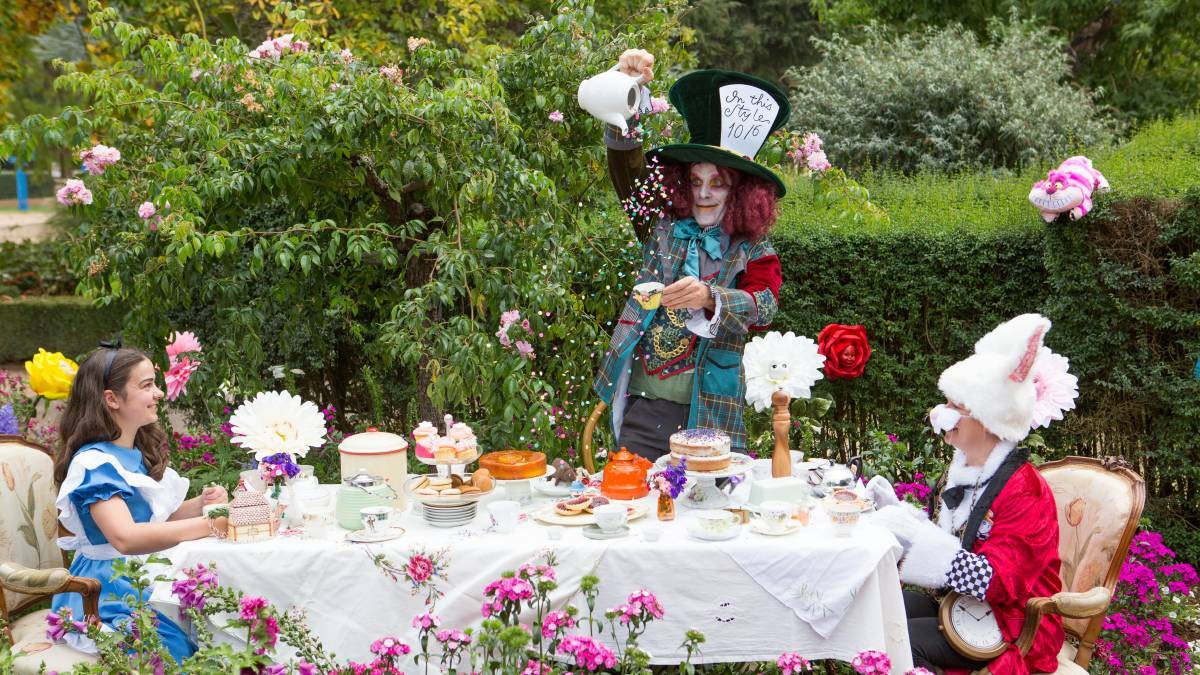 FUN ON THE CARDS: Join the Mad Hatter for a tea party at the Tesselaar Tulip Festival, bookings essential.
