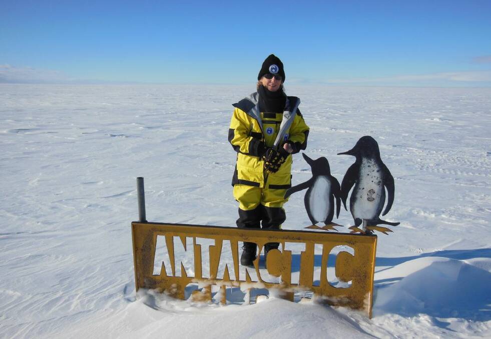 COOL RUNNINGS: Australian Antarctic Division chief scientist Gwen Fenton at Casey research station. Photo: Marcel van der Schoot