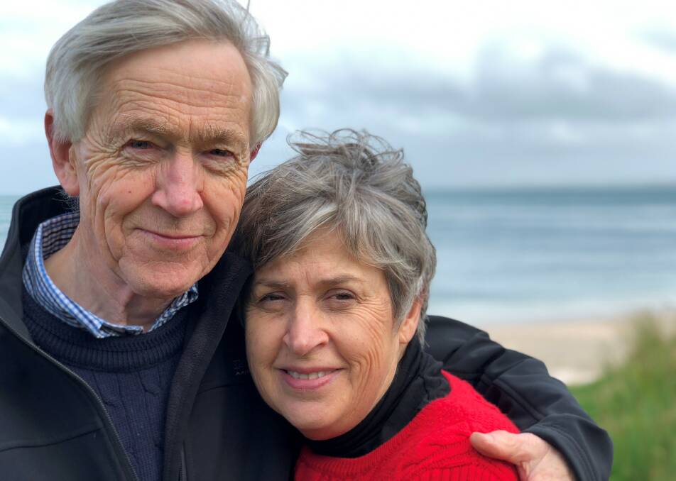 Bladder cancer survivor David Price with his wife Judith.