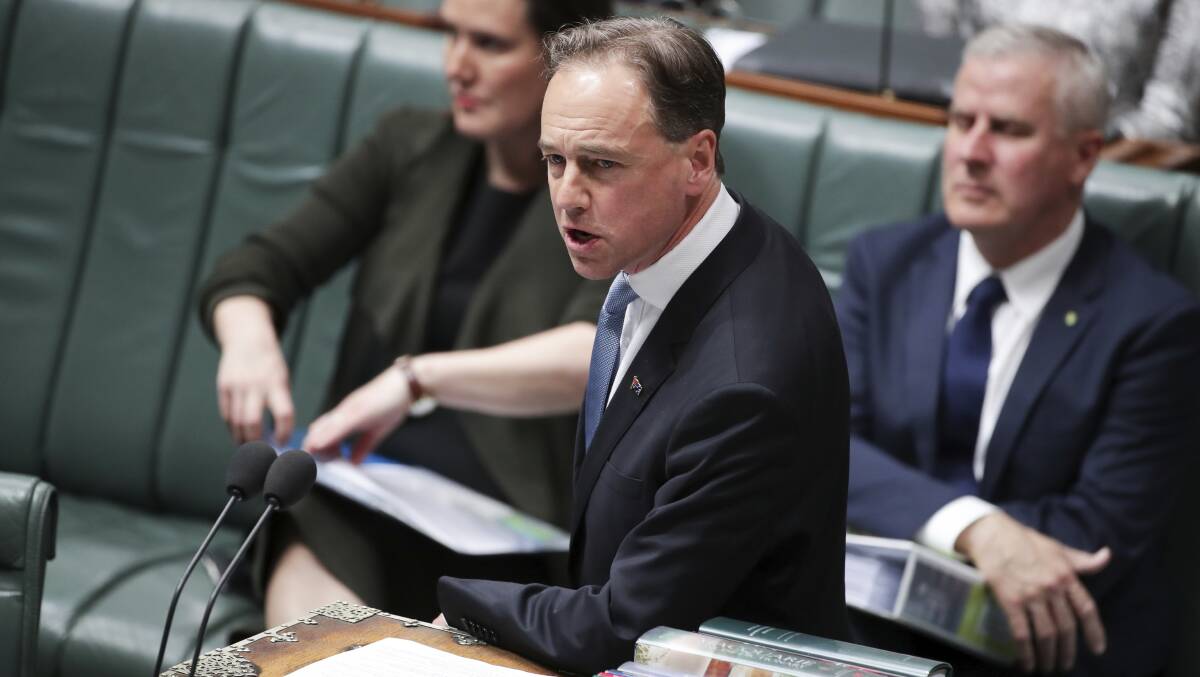 'SORRY': Health Minister Greg Hunt issued a national apology to women who are suffering debilitating pain from mesh implants.