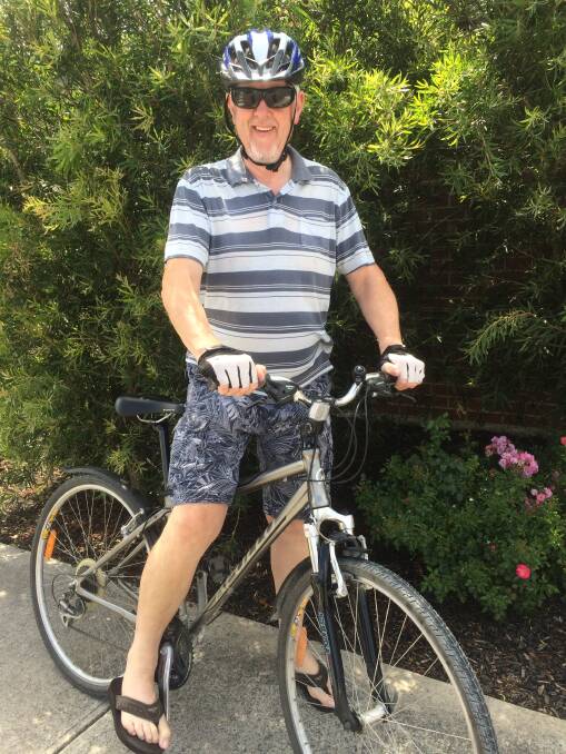 ON THE CAMINO TRAIL: Packenham retiree Jake Farrell, 71, is cycling the Camino Trail in Spain, riding about 500km through mainly rural areas over 10 days. 