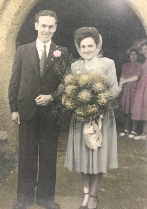 HAPPY TIMES: Albert and Mary Johnson on their wedding day in Yorkshire in 1948. 