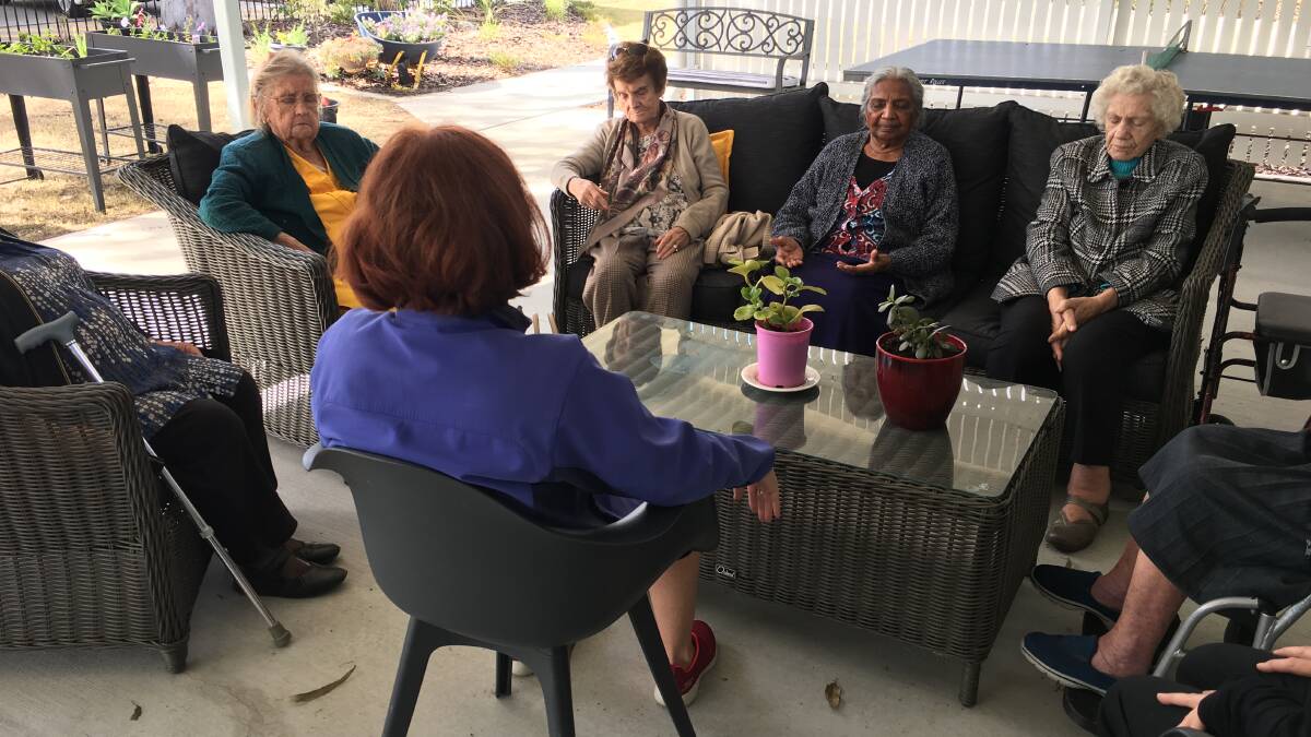 Tune in: Participants focus during a Mater at Home mindfulness session. 