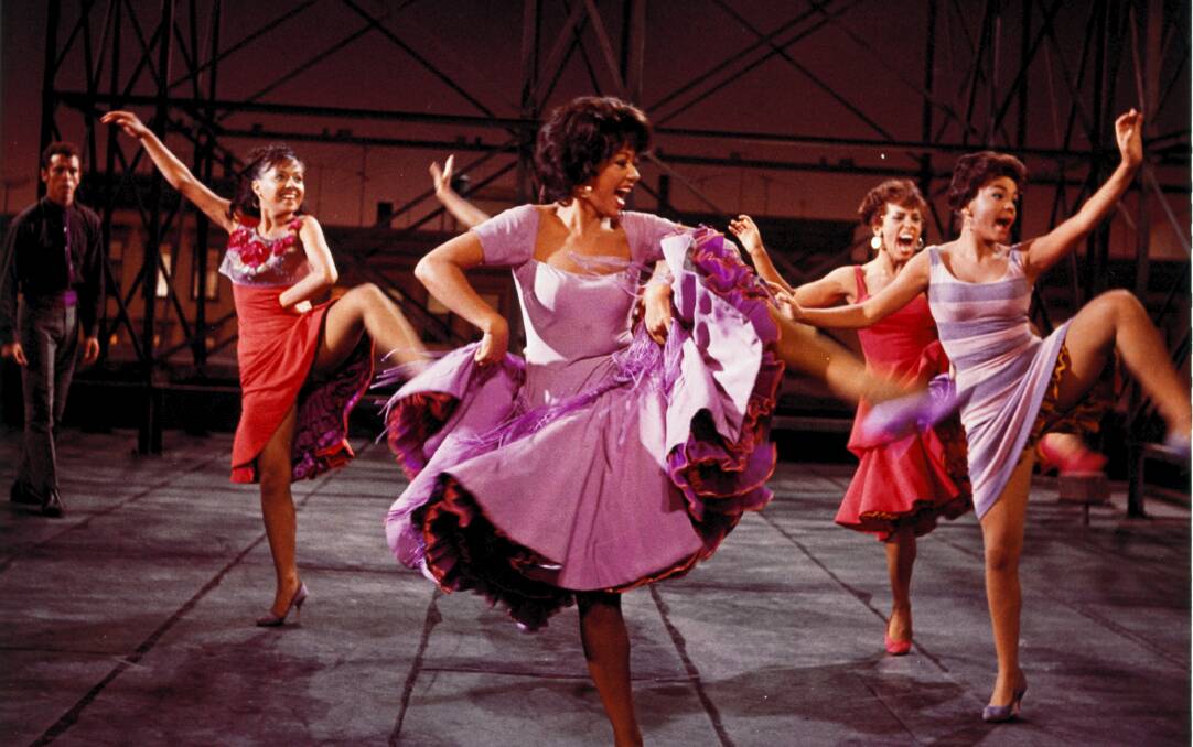 Rita Moreno (centre) as Anita in the 1961 movie of West Side Story.