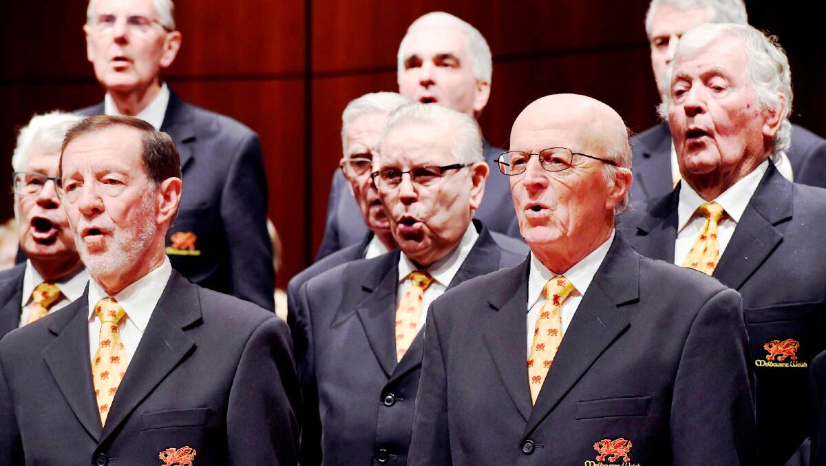 The Melbourne Welsh Male Choir is putting on the Till They All Come Home concert at Melbourne Town Hall on November 11.