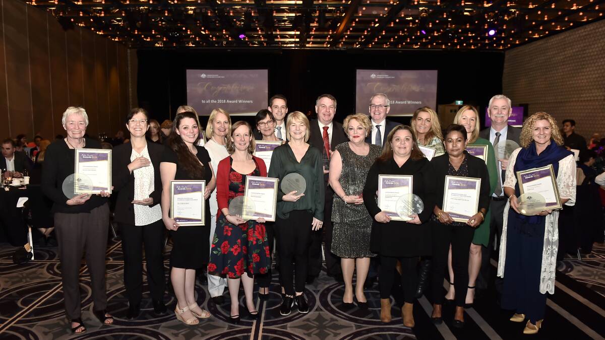 AGED CARE CHAMPIONS: Winners at the 2018 Better Practice Awards from the Australian Aged Care Quality Agency.