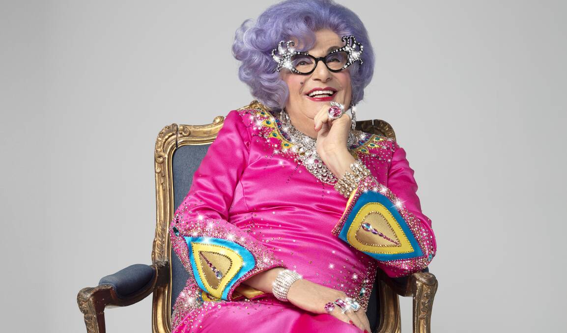 HELLO POSSUMS: Dame Edna says she's been 'reborn' and is touring with her new show My Gorgeous Life. 