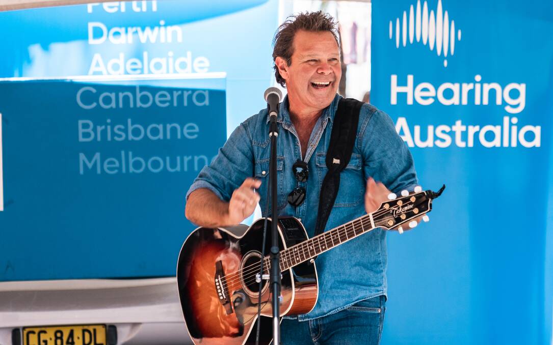 SOUND CHECK: Troy Cassar-Daley launches the Hearing Australia Celebrate Sound Tour in Tamworth. 