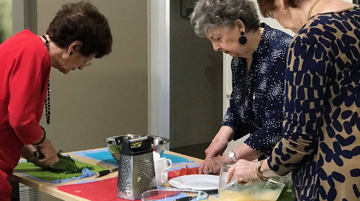 CHOP CHOP: Residents get cooking in the Recipes for Life program.