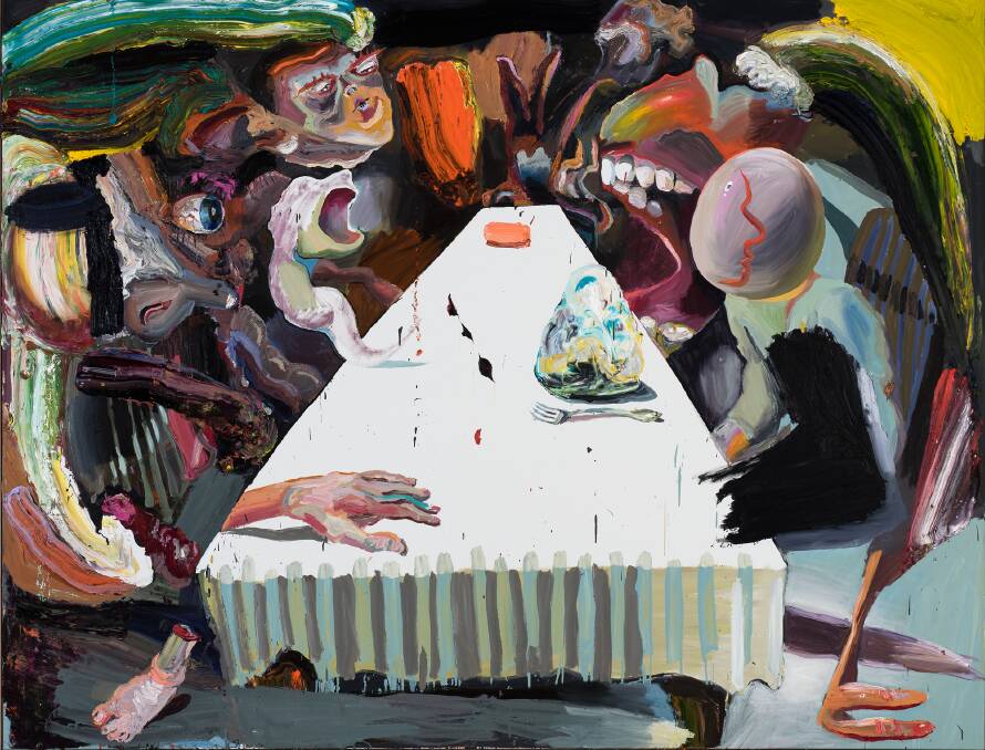Ben Quilty's The Last Supper, oil on linen, 204x267cm, private collection, courtesy the artist.
