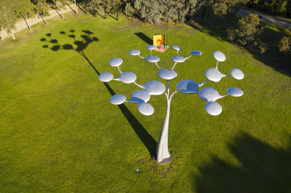 Phil Price's Tree of Life is featured in McClelland Sculpture Park's first guided meditation video. Photo: Vaughan Laws