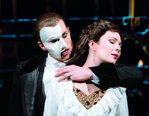 Josh Piterman and Kelly Mathieson in The Phantom of the Opera on London's West End. Photo: Manuel Harlan