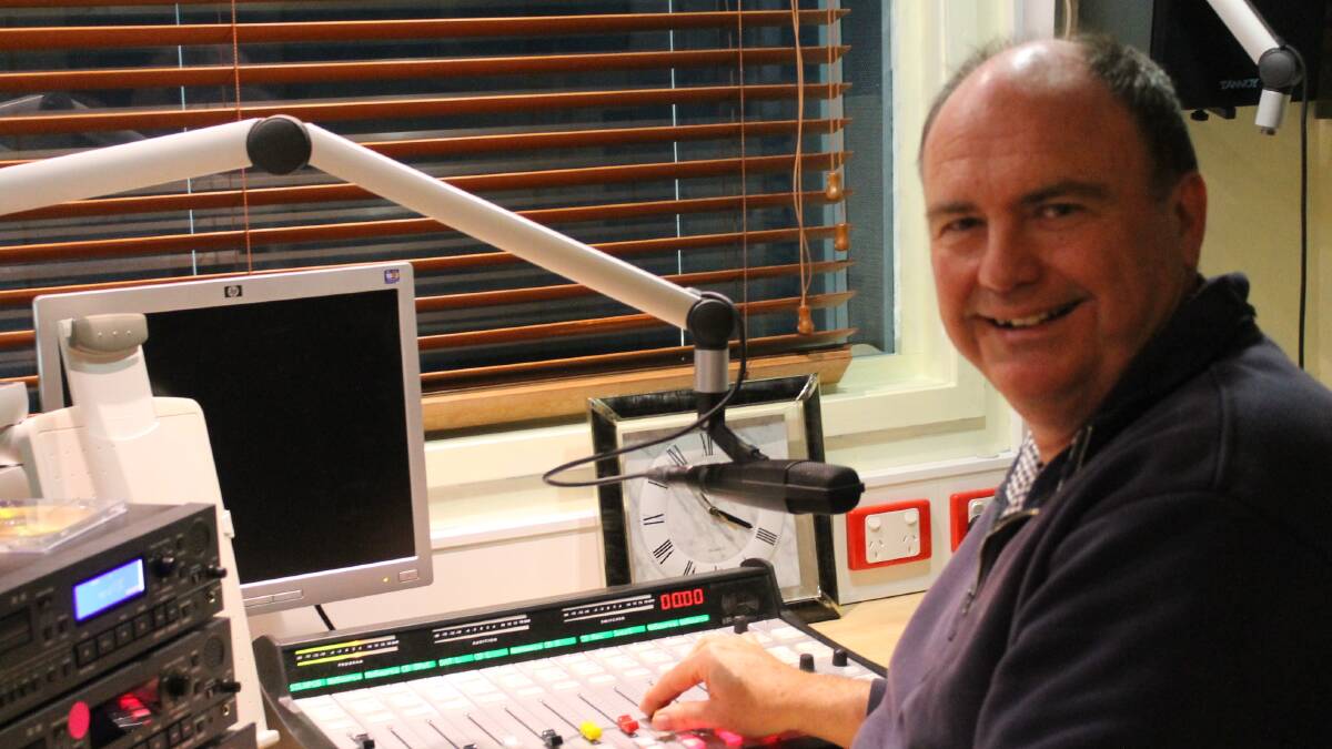 MAKING WAVES: Silver Memories announcer Peter White at work in the Brisbane studio. Photo: John Carrier.