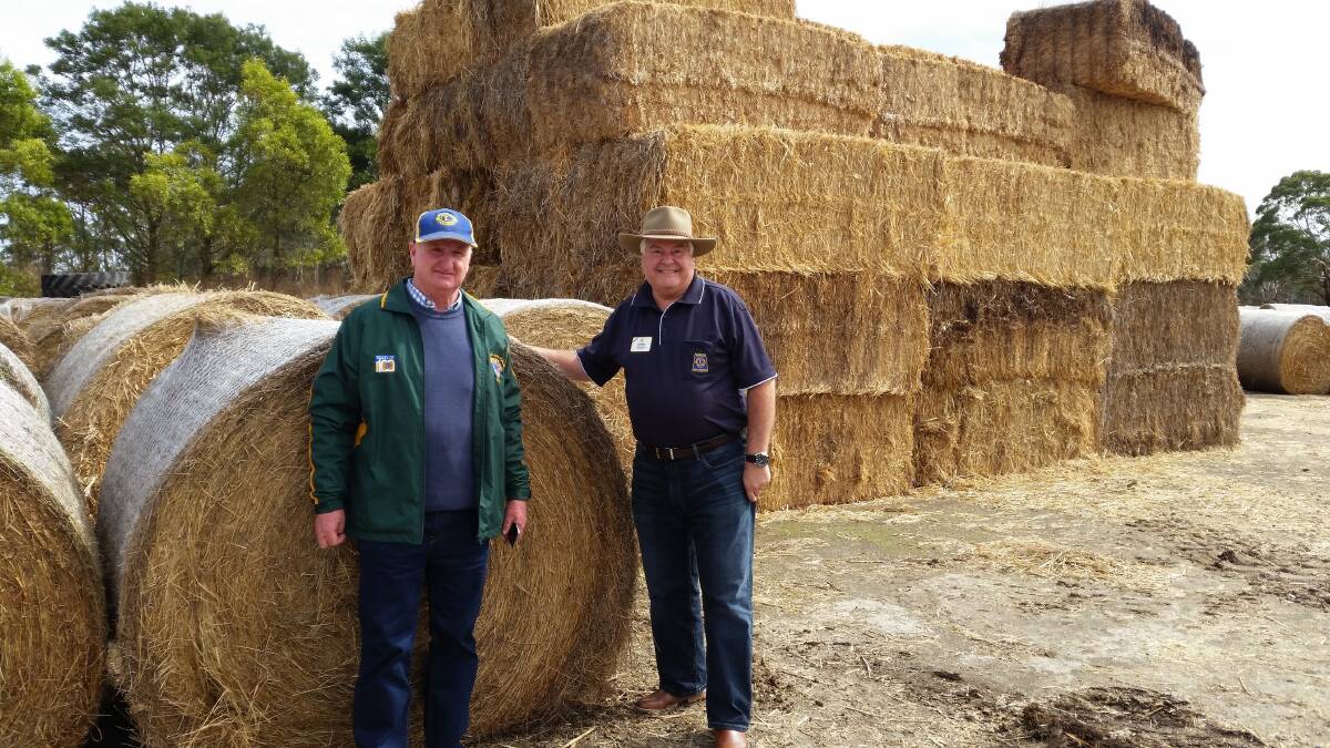 DROUGHT RELIEF: Australian Lions Foundation Trustee Trevor Hirth and Chairperson Tony Benbow are urging Aussies to help farmers doing it tough across the country. 