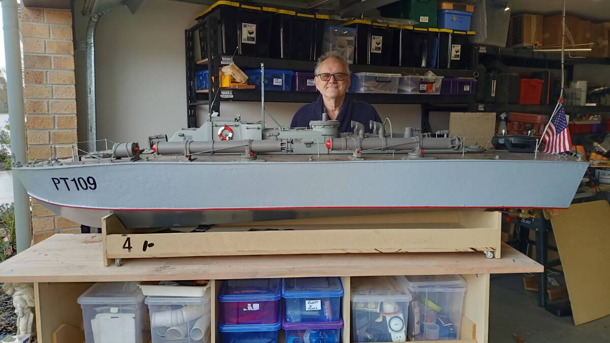 Colin West is planning to take The PT-109 to the local Men's Shed. "Some of the local kids might put their devices down and get some enjoyment from seeing what you can do if you set your mind to it," he said. 