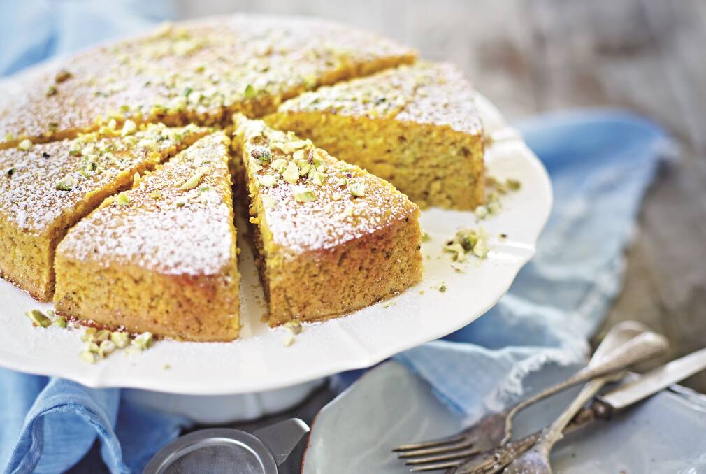 Pulses make an interesting addition to this mandarin, pistachio and chickpea cake from Chrissy Freer's new book The Anti-Inflammatory Cookbook. Photo: Julie Renouf 
