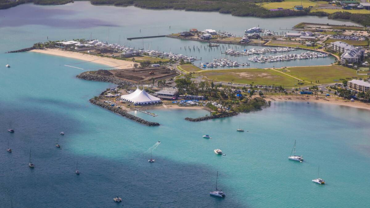 PITCH PERFECT: The big tent at Airlie Beach is where the music action will happen.