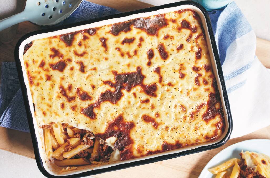 Try this Greek dish pastitsio from Plan, Buy, Cook. Photo: Bec Hudson