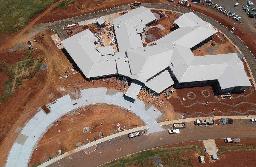 An aerial shot of the new Carinity Brownesholme aged care building at Highfields. Photo: Paynters 