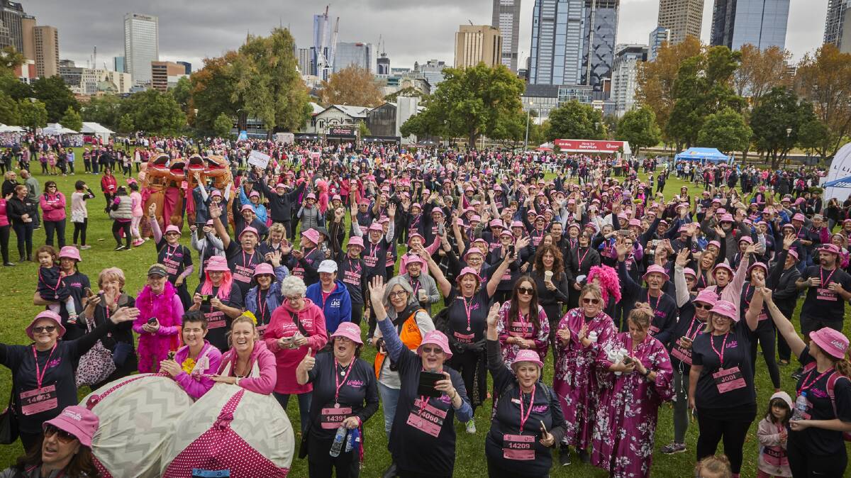 WALK THIS WAY: More than 500 walkers from Lifestyle Communities took part in the event at the Royal Botanic Gardens.