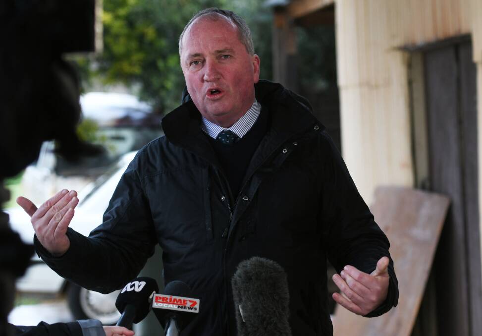 BACK TO IT: New England MP Barnaby Joyce has called for federal parliament to resume in Canberra or remotely. Photo: Gareth Gardner 270720GGB08