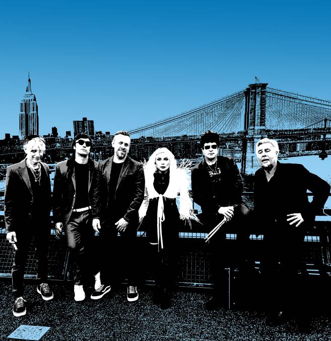 The current line-up of Blondie features Sex Pistols bassist Glen Matlock, far right. Picture supplied